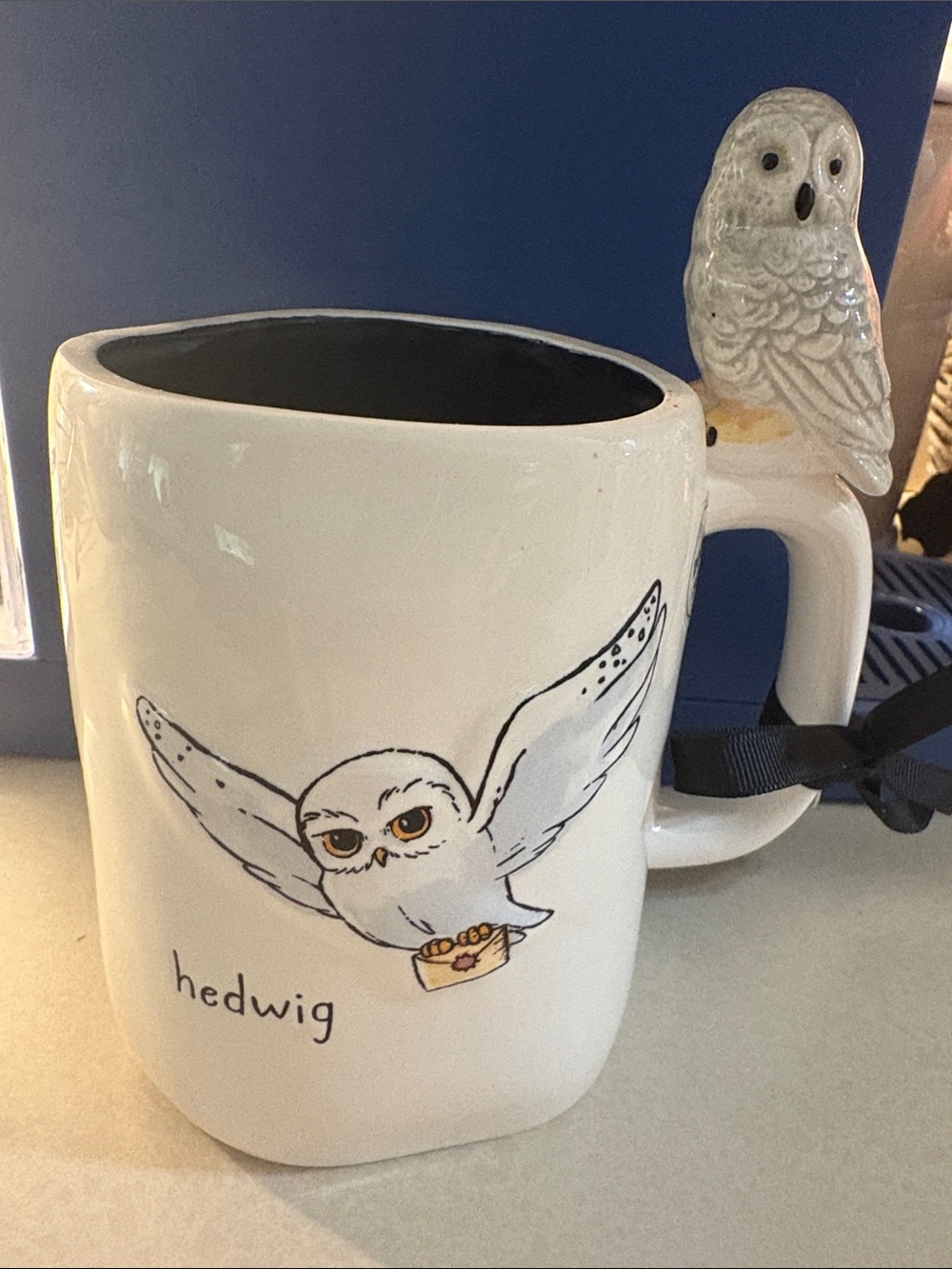 NWT Warner Bros. X Rae Dunn X Harry Potter Hedwig Mug Double Sided